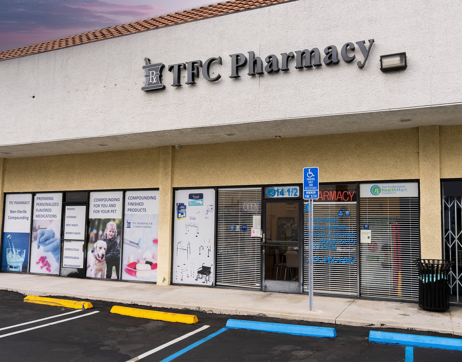 TFC Pharmacy storefront on Slauson Avenue